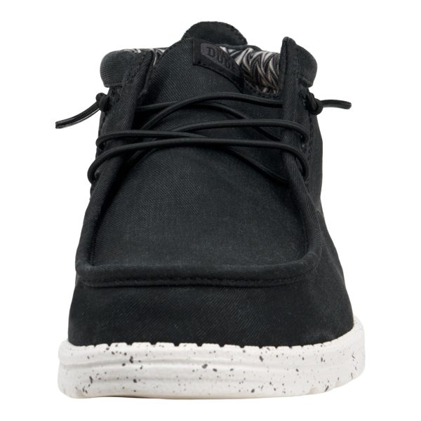 40701-066_WALLY_MID_CANVAS_BLACK_WHITE_LEFT_FRONT 40701-066_WALLY_MID_CANVAS_BLACK_WHITE_LEFT_FRONT