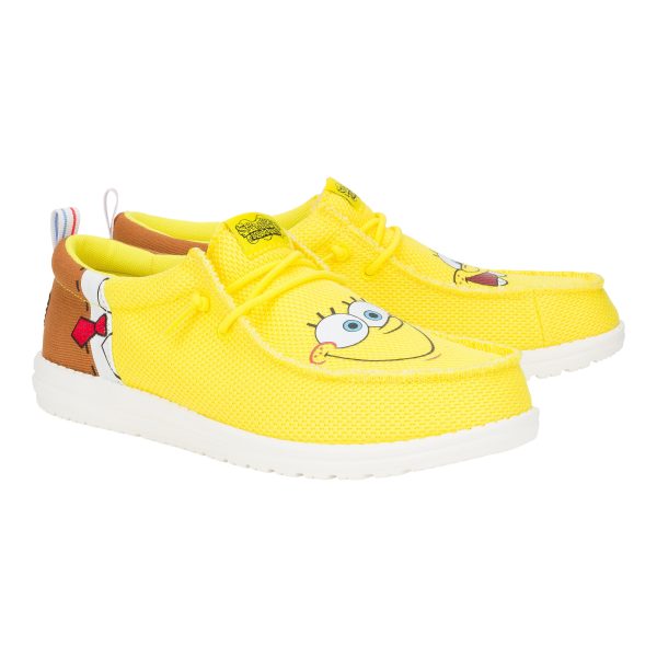 42896-24J_WALLYFUNKSPONGEBOB_BROWNYELLOW_PAIR 42896-24J_WALLYFUNKSPONGEBOB_BROWNYELLOW_PAIR