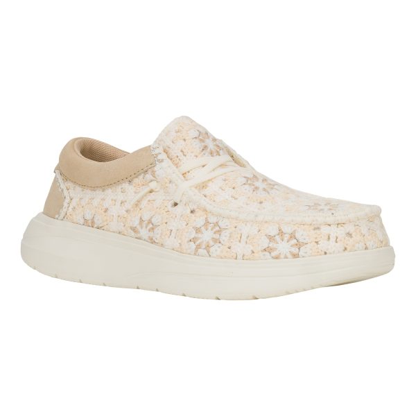 43728-2UG_WENDYCOMFCOTTAGECROCHET_TAN_MULTI_RIGHT_3QTR 43728-2UG_WENDYCOMFCOTTAGECROCHET_TAN_MULTI_RIGHT_3QTR