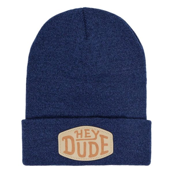44431-410_HEYDUDEPATCHBEANIE_NAVY_FRONT 44431-410_HEYDUDEPATCHBEANIE_NAVY_FRONT